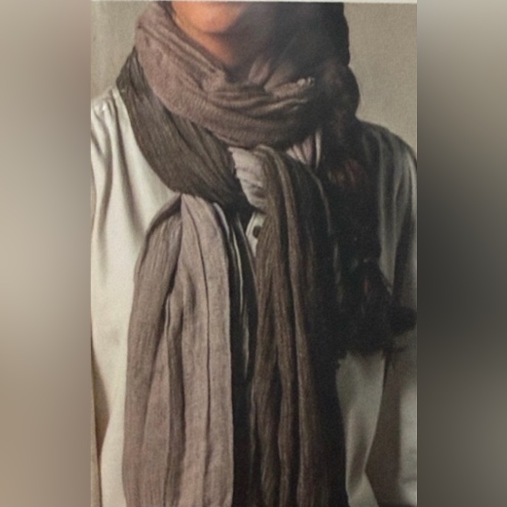 Demdaco Our Bond Love Gray Purple Scarf